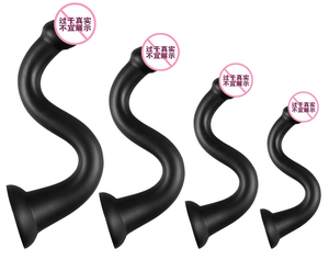 Jouet sexuel pour adultes en silicone noir géant - Gode réaliste extra large, épais avec base à ventouse, plug anal extra large unisexe - Product Image 3