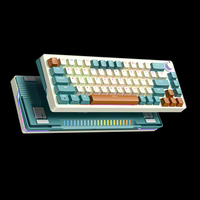 Clavier mécanique de jeu ZA68 à 68 touches, 60 %, anti-ghosting, échangeable à chaud, interrupteurs verts, tri-mode, personnalisable