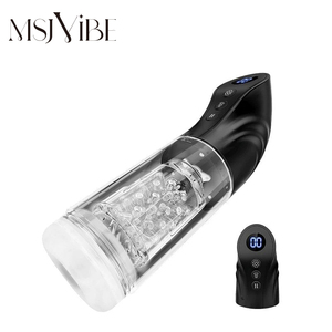 Masturbatore Automatico Intelligente 4 in 1 di Alta Qualità per Uomini con Display LCD, Manicotto Morbido in TPE, Stimolatore Maschile Hands-Free, Sex Toy a Forma di Coppa per Aereo - Product Image 1