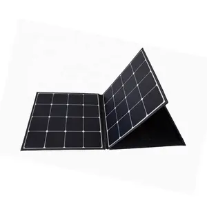 折叠式太阳能电池板200w Sunpower电池野营便携式折叠式太阳能100W 300W户外徒步旅行