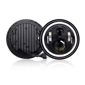 QIDEWIN ไฟหน้ารถจักรยานยนต์ขนาด 7 นิ้ว LED วงแหวนสีฟ้าสีขาวไฟรถออฟโรด - Product Image 3