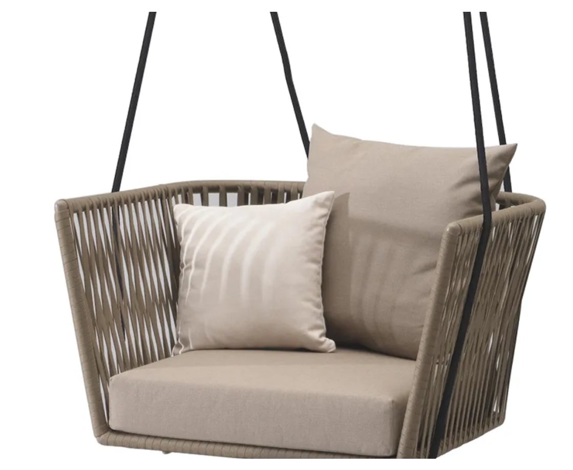 Balcony hanging furniture modern outdoor hanging chair rattan porch swing chair