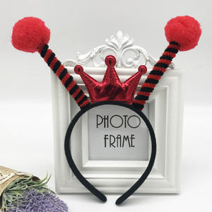 HB091 Halloween Abeille Bandeau <span class=keywords><strong>Coccinelle</strong></span> Antenne Boule Décor Cheveux Cerceau pour Enfants Adulte Dress Up Party Favors - Product Image 4