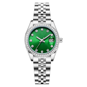 นาฬิกาข้อมือผู้หญิงสายบาง ดีไซน์เรียบง่ายแต่มีสไตล์ หน้าปัดสีอ่อน - Product Image 4