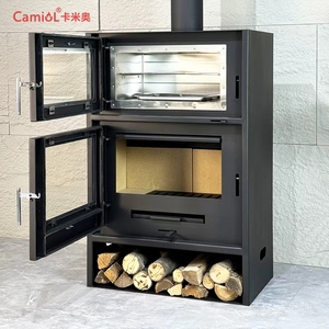Poêle à micro-combustion moderne autoportant avec cadre en bois, haute efficacité énergétique, <span class=keywords><strong>prix</strong></span> ultra-bas pour villas, à combustible - Product Image 5