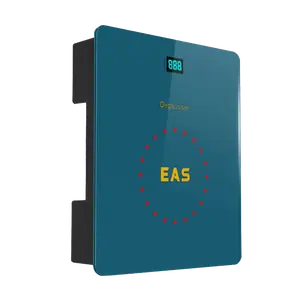 Moda e-Bit 2017 Base ABS Panel de vidrio verde Aviso de alarma de luz y sonido EAS AM 58KHz Desactivador con función de conteo