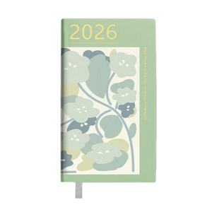 สมุดโน้ตปกพิมพ์ลายบึงบัวเขียว ดีไซน์ A6 ปี 2026 ปกแบบกำหนดเอง สมุดโน้ตสำหรับสำนักงาน โรงเรียน และนักเรียน - Product Image 1