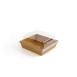 High Quality Custom Size and Printed logo <b>Dessert</b> Cake <b>Box</b> Plastic square <b>Desserts</b> Packaging <b>Box</b> Transparent with Pet Lids - Product Image 1