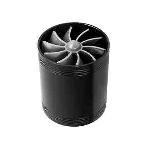 Universele Tweezijdige Inlaat Wiel Turbonator Vent Koude Super Oplader Voor Automotoren Turbine Luchtinlaat Ventilator Brandstof Gasbesparing