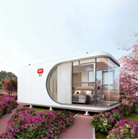 Capsule spatiale préfabriquée de luxe, design moderne, écologique, pour hôtel, villa, parc, complexe hôtelier