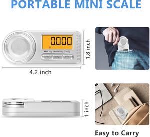 Báscula Digital de alta precisión, joyería, balanza de oro, gramo de peso, báscula electrónica de bolsillo LCD - Product Image 2