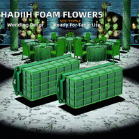 Échantillon Gratuit : Cage en Mousse Florale Verte, Grille Métallique Rectangulaire, Plateau pour Fixation de Fleurs de Table de Mariage, Fourniture DIY Réutilisable