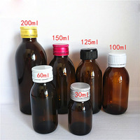 60ml 75ml 100ml 120ml 150ml 200ml 250ml 300ml 400ml 500ml brun ambré bouteille en verre à large bouche pour tablette vitamine médicament supplément