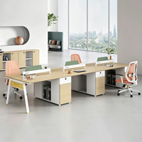 Ensemble de chaises de bureau minimalistes modernes pour poste de travail modulaire 2/4/6 personnes, cloison de bureau, poste de travail informatique pour personnel
