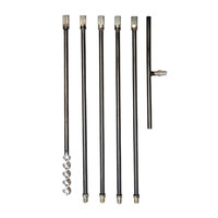 Kit de tarière manuelle pour l'échantillonnage du sol LX-1, tarière spirale de 5 m