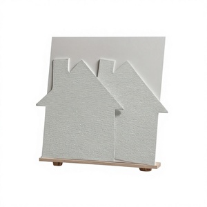 Tableau de Dessin en Forme de Maison en Promotion, Panneau de Toile DIY 100% Coton Tendu, Sans Acide, Pré-Enduit, Taille Personnalisable, Décoration Murale Numérique - Product Image 1