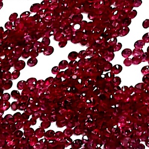 Rubis naturel 1,5 mm, taille ronde facettée, pierre précieuse en vrac de haute qualité, couleur exceptionnelle pour la fabrication de bijoux, vente en gros - Product Image 1