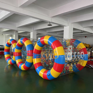 Nueva cinta de correr de agua inflable Bola de rodillo de agua gran flotabilidad engrosada PVC <span class=keywords><strong>rueda</strong></span> flotante para caminar de agua para niños y adultos - Product Image 3