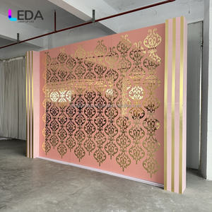 ฉากหลังงานแต่งงานแบบโครงสร้างอลูมิเนียมสีทองหรูหราสไตล์อินเดียสำหรับงานแต่งงาน - Product Image 3