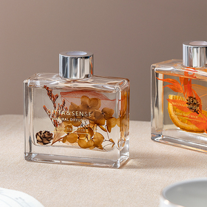 120ml fireless lâu dài thủy tinh tinh dầu khuếch tán thiết lập với thanh cho nhà hoặc văn phòng sậy khuếch tán Bộ - Product Image 1