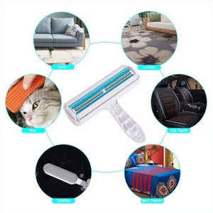 Pet tóc Remover Con lăn Dog & mèo lông Remover với tự làm sạch cơ sở hiệu quả động vật tóc loại bỏ Công cụ hoàn hảo cho Furni <span class=keywords><strong>sofa</strong></span> - Product Image 4