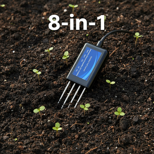 TR-THECSNPKPH08O 8-in-1 RS485ดินอัจฉริยะปรับแต่งค่า pH EC ความเค็มอุณหภูมิ NPK สำหรับ TR-THE พืชเกษตร - Product Image 1