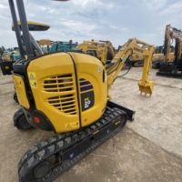 Mini-excavatrice Komatsu PC20 d'occasion, 2 tonnes, compacte, sur chenilles, hydraulique, petite excavatrice à vendre
