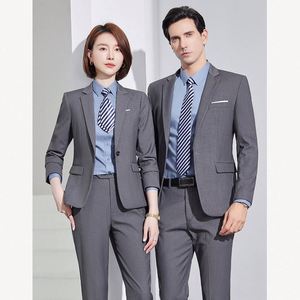 Uniformes de travail 2026 de haute qualité au design innovant pour le bureau, la banque, l'enseignement (femmes) et la profession (hommes), couleur unie, personnalisables - Product Image 1