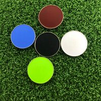 Vente en gros, en vrac, prêt à expédier, plusieurs couleurs, impression UV, Logo personnalisé, support de pièce, accessoires de Golf, marqueur de balle de Golf en métal