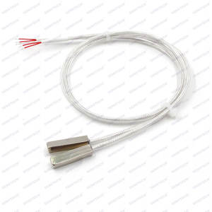 เซ็นเซอร์วัดอุณหภูมิแบบท่อแบนสแตนเลส Pt100 Pt500 Pt1000 RTD พร้อมสายถัก - Product Image 1