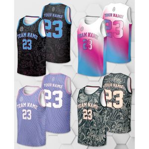 Conjunto de Uniforme de Baloncesto Personalizado con Nombre de Equipo, Número y Logotipo, Unisex para Adultos, Cuello en V, Impresión por Transferencia de Calor - Product Image 4