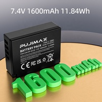PUJIMAX 2 Piezas Batería de Cámara Tipo C NP-W126 de 1600mAh para Fuji X-T10 X-T2 X-T20 X-E1 X-E2 X-E2S X-A1 X-A2 X-A3 X-A10 X-M1 X-H1