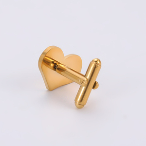 Boutons <span class=keywords><strong>de</strong></span> <span class=keywords><strong>manchette</strong></span> vierges en acier inoxydable, boutons <span class=keywords><strong>de</strong></span> <span class=keywords><strong>manchette</strong></span> avec logo personnalisé, pinces à <span class=keywords><strong>cravate</strong></span> rondes <span class=keywords><strong>et</strong></span> carrées avec cœur, bijoux à bricoler soi-même pour hommes, vente en gros - Product Image 4
