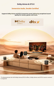Barra de sonido y subwoofer TCL S65K originales, 630W, sonido envolvente físico 5.1, DTS:XT Chords, barra de sonido. - Product Image 2