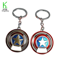 Porte-clés décapsuleur Captain America, accessoires de film américain, décapsuleur bouclier Captain America
