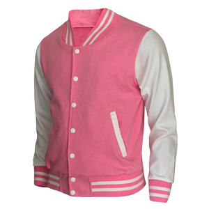 Chaqueta Universitaria Unisex con Diseño de Parches de Lona, Cuello Camisero, Corte Regular, Estilo Casual Otoñal, Logotipo Personalizado, Diseño Impreso Personalizado - Product Image 1