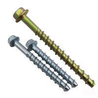 M8 M10 M12 Acier zingué Tête hexagonale Ciment Vis Ancrages pour béton Maçonnerie pour blocs et briques Applications