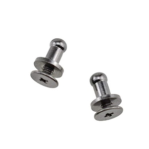 Boutons à tête ronde 6 mm, rivets à <span class=keywords><strong>vis</strong></span> Chicago, sans filetage croisé, montage solide pour ceinture, portefeuille, sac à main - Product Image 1