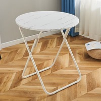 Table à manger carrée pliable, gain de place, empilable, imperméable, pour petit appartement, location, hôpital, extérieur