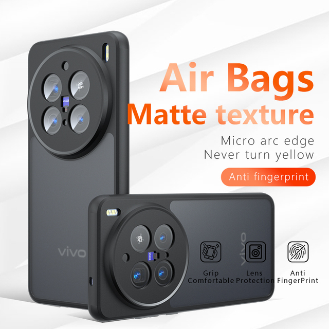 Cover for Vivo X100 Ultra X100S X90 Anti-Drop Air Bag Frosted TPU PC HD Clear Anti-shock Acrylic Case for Vivo X200 Pro 5g Mini