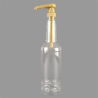 Botellas de Plástico Transparente Ecológicas Yolio de 750 ml (25 oz) para Jugo, PET, Impresión de Etiquetas Personalizadas, Tapa de Rosca, Bomba para Sirope, Origen Jiangsu