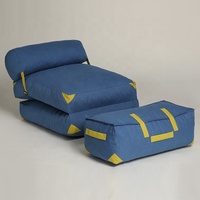 Canapé paresseux de bonne qualité, pliable, extra large, fauteuil pouf, sac de couchage