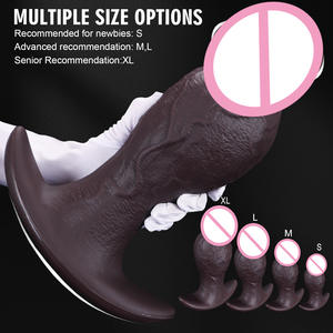 Neuer Tragbarer Weicher Silikon-Formdildo, Masturbations-Sexspielzeug, Analplug, Wasserdicht, Rotierender Riesendildo, Monster-<span class=keywords><strong>Dildo</strong></span> - Product Image 4