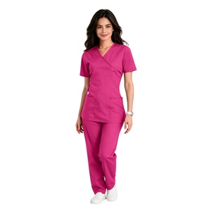 Uniforme Médico Internacional para Enfermeras, Pantalones <span class=keywords><strong>de</strong></span> Manga Corta, Ropa <span class=keywords><strong>de</strong></span> <span class=keywords><strong>Trabajo</strong></span> para Quirófano, Aislamiento, Tela <span class=keywords><strong>de</strong></span> Poliéster Tejida, para Mujer - Product Image 2
