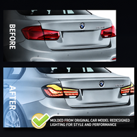 Ensemble de feux arrière LED pour BMW Série 3 F30 2013-2018 style écailles de dragon M4