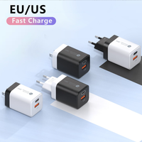 12W 38W USB C Multi Port Charge Murale QC3.0 Tête de Charge Rapide Mobile USB pour IPhone, Samsung, Téléphone Android