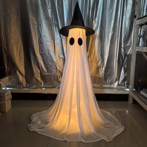 Оптовая продажа, устрашающие стоящие призраки, украшение, большое освещение, жуткие призраки, светодиодное освещение, уличные украшения для Хэллоуина - Product Image 4
