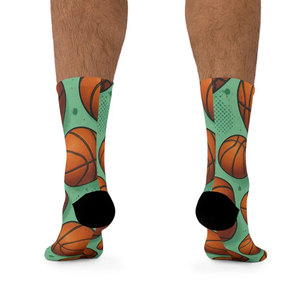 Chaussettes de sport imprimées en gros pour adultes, respirantes, pour l'été, avec motifs imprimés numériquement, pour l'entraînement sportif et la course à pied - Product Image 3