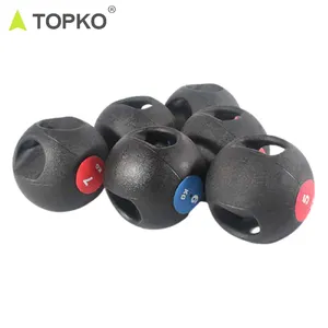 TOPKOขายส่งทั้งร่างกายยิมออกกำลังกายการออกกำลังกายคู่จับยางยาบอล