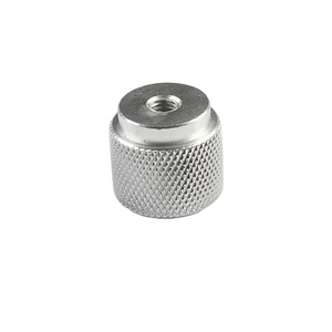 OEM数控车削零件的加工定制精密铝合金滚花旋钮 - Product Image 6